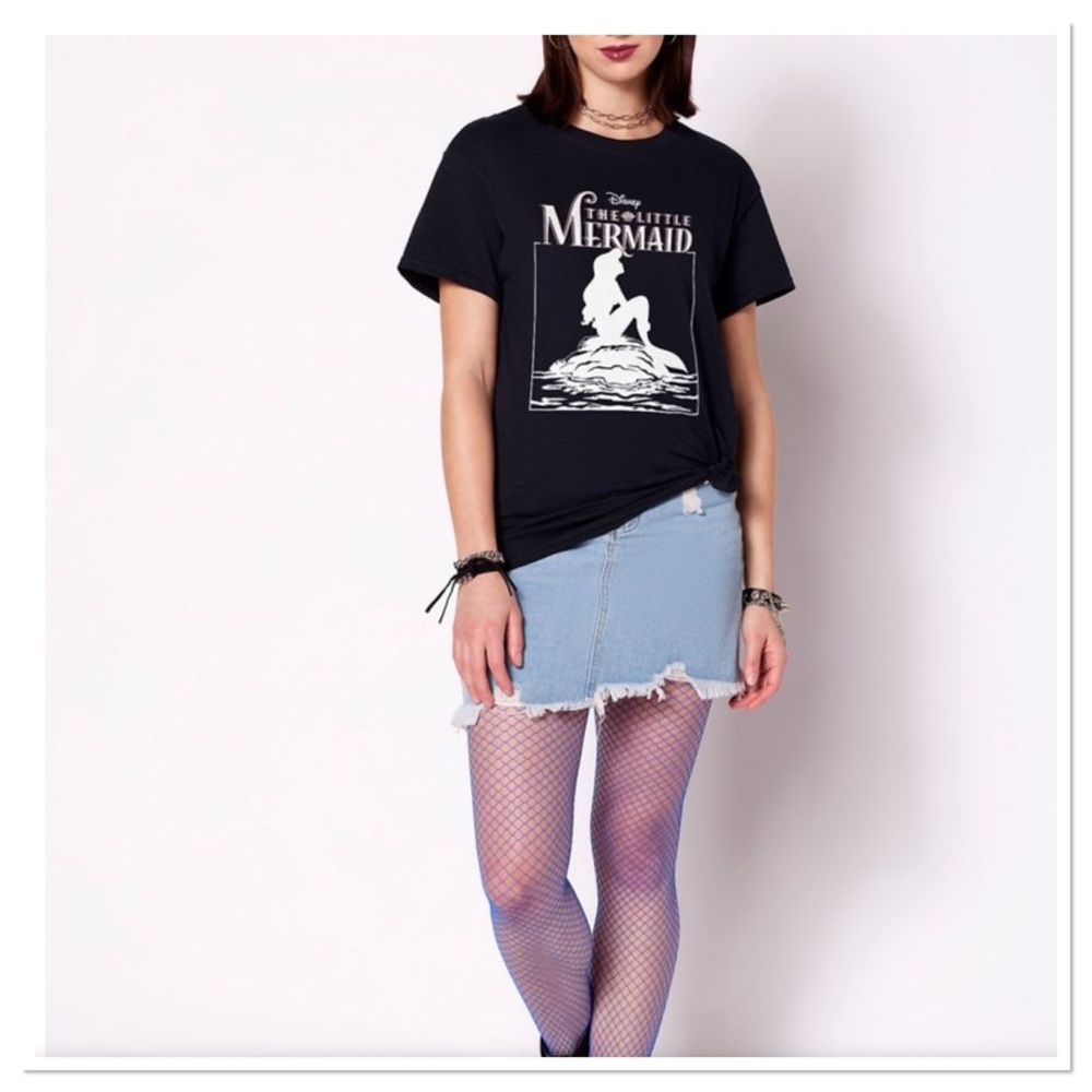 Ariel Silhouette T-Shirt The Little Mermaid NWT